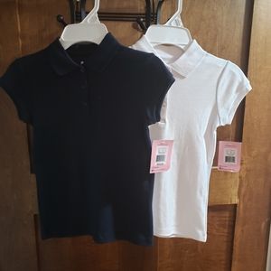 2 Girls S(7) Chaps Short Sleeve Uniform Shirt